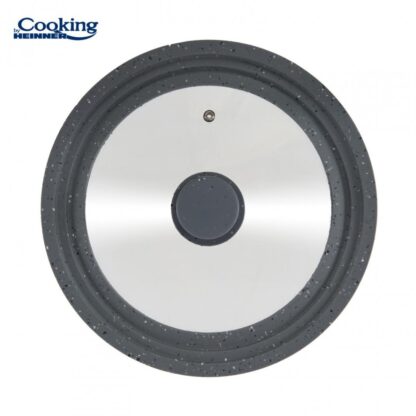 GLASS LID WITH ADJUSTABLE SILICONE EDGE ON 3 SIZES, 28/30/32 CM - Image 3