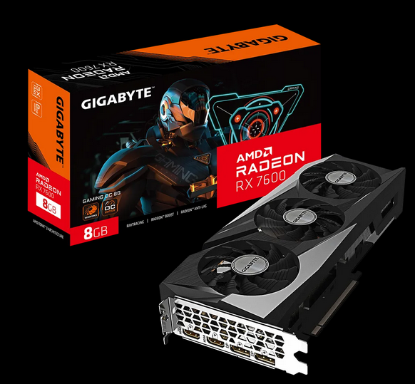 Gigabyte Radeon RX7600 Gaming OC 8GB - EU Supplies