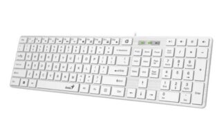 Genius SlimStar 126 USB keyboard, white