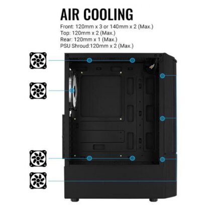 PC Case Aerocool Quantum Mesh V3 Black - Image 2