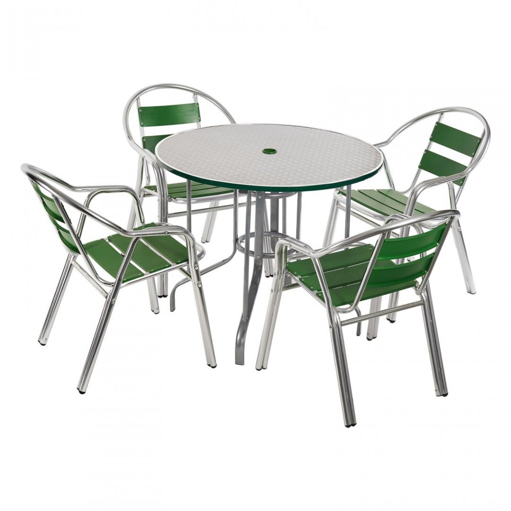 HR FURNITURE SET 5 PIECES ALUM CITRON EU Supplies