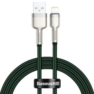 Cable Baseus Cafule Lightning, 2m, green