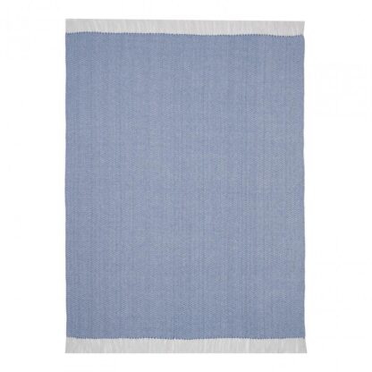 Plaid blanket 160X200 CM ZIG BLUE - Image 2