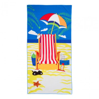Beach towel 90x180 cm, various decors Material: 100% polyester microfiber, density 220gsm.