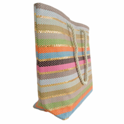 Stripes beach bag
