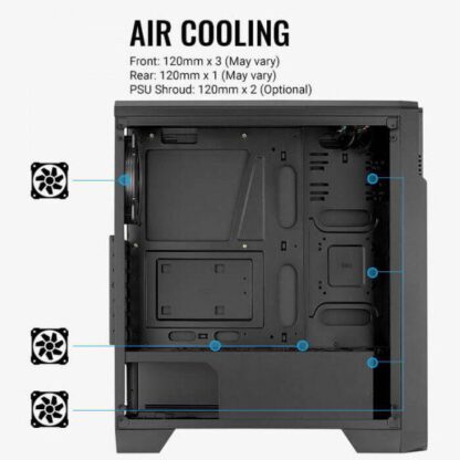 PC Case Aerocool Ore Saturn FRGB black - Image 2