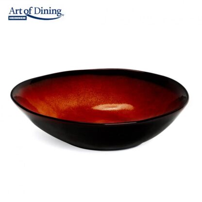 SET 6 X OVAL CERAMIC BOWL 20CM, VULCANO