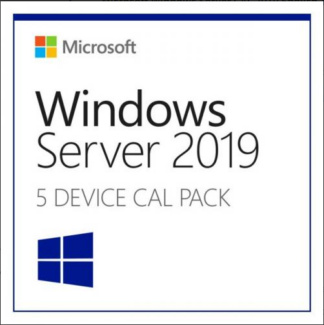 Microsoft Windows 2019 Server License, English, 5 CAL Device