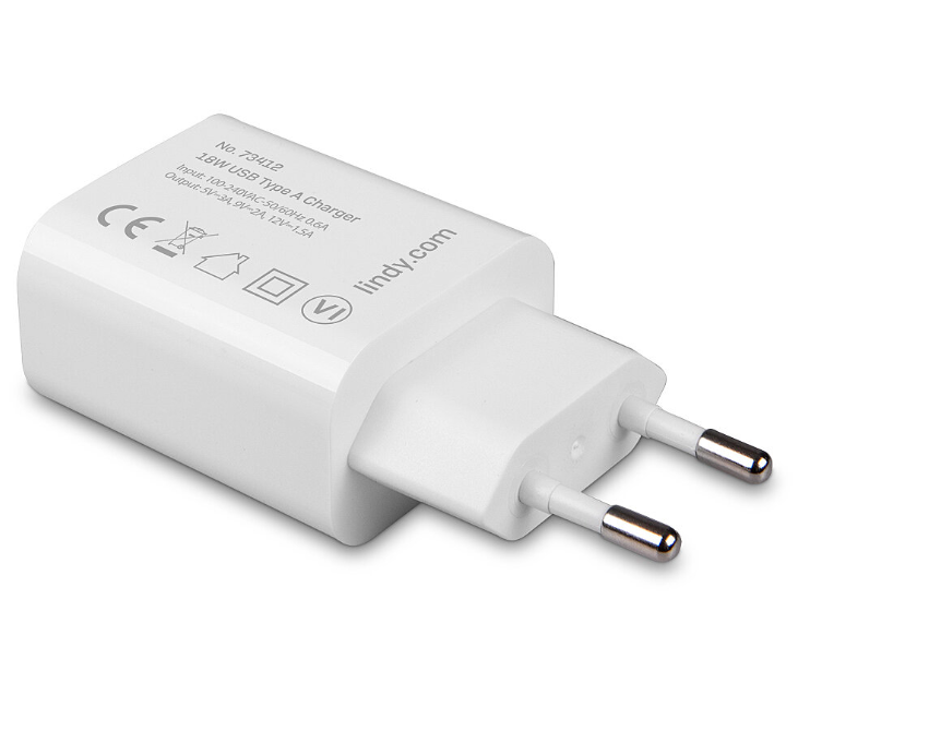 Lindy USB Type-A 18W charger - EU Supplies