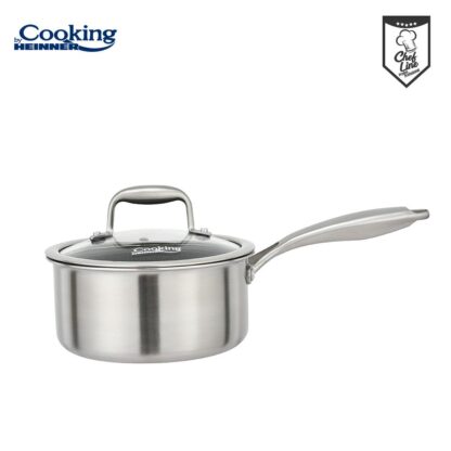 STAINLESS STEEL CASSEROLE + LID 18X9CM, 2L, TITANIUM3 - Image 2