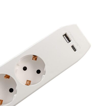 SPACER EXTENSION, connection via Schuko x3 16A 4.5m White-Grey - Image 2