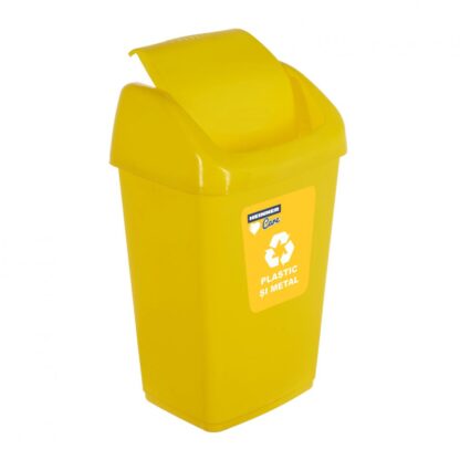 GARBAGE BASE FOR ECO RECYCLING 18 L, YELLOW