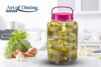 GLASS JAR WITH PLASTIC LID 8L