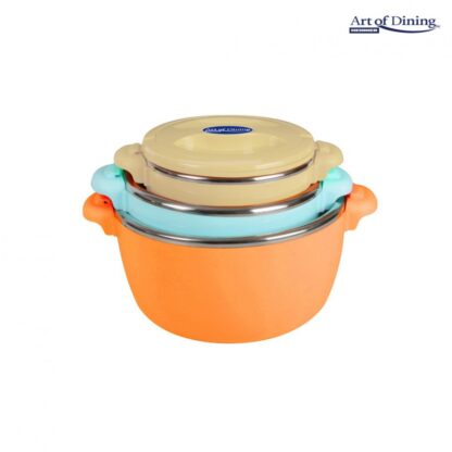 FOOD WARMER 3 PCS SET 2+4+6L,BELLY ORANGE - Image 3