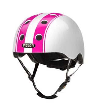 HELMET MELON DOUBLE PINK WHITE XL-XXL