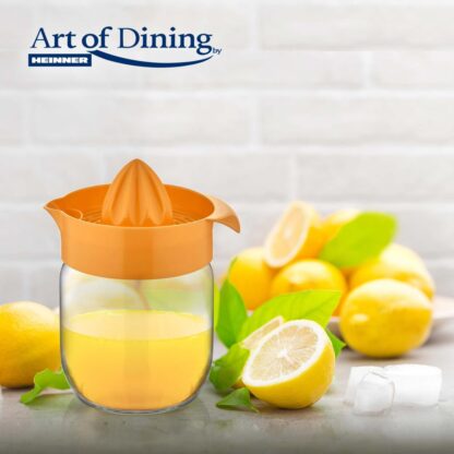 Manual citrus juicer with glass container, 425Ml