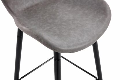 Set of 2 retro bar chairs - Light grey