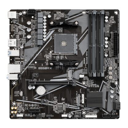 Motherboard Gigabyte B550M K AM4 DDR4 - Image 2