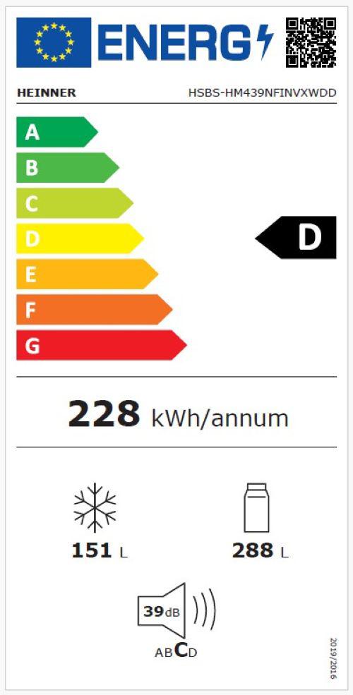 SIDE BY SIDE HEINNER HSBS-HM439NFINVXWDD - Image 7