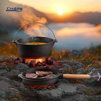 PURE CAST IRON POT+HEAD DIA 25 CM, 4L, NATURAL - Image 10