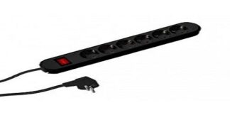 BACHMANN SMART EXTENDER 6xCEE7 / 3 PC, BLACK