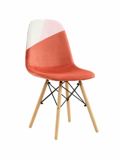 Set of 2 Scandinavian style chairs - Coral