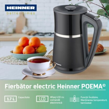 DIGITAL ELECTRIC KETTLE HEINNER HEK-D22002WBK - Image 3