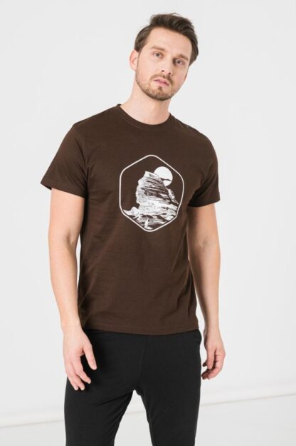 Men's Sphinx Casual T-Shirt Coffee-Xl - Image 4