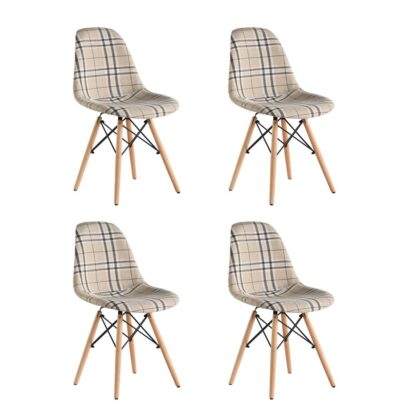 SET OF 4 PIECES TRULY CREM CHAIR