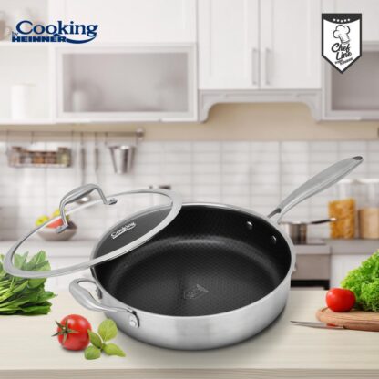 STAINLESS STEEL PAN+COVER 28x7.5 CM, TITANIUM3 - Image 6