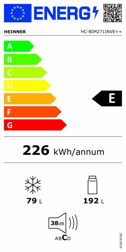 COMBINA FRIG. HEINNER HC-BIM271INVE++ - Image 2