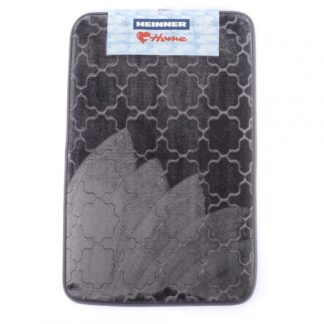 MEMORY FOAM GRAY BATHROOM MAT 50X80 CM