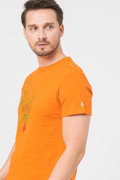 Orange-L Men's Family Deer T-Shirt - Image 4