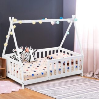 Bed house, white 147.5x75cm