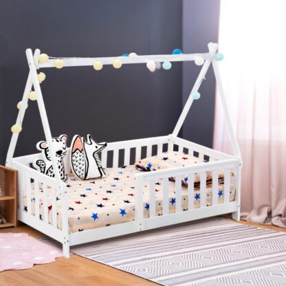 Bed house, white 147.5x75cm