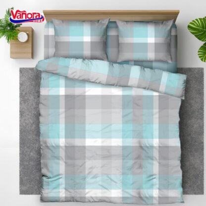 King size cotton bed set, 92 gsm, Square