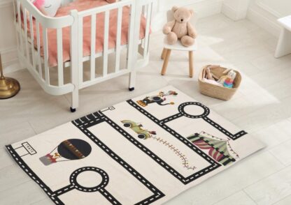 PRINTED CHILDREN'S CARPET GAME 90X130 CM