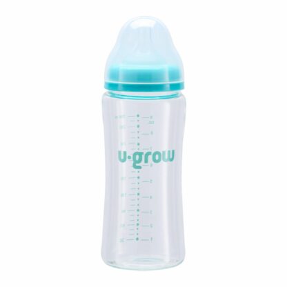 Glass bottle 260 ml + 2 extra teats