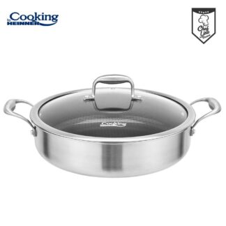 STAINLESS STEEL PAN+LID 30x7.8 CM4.8L TITANIUM3