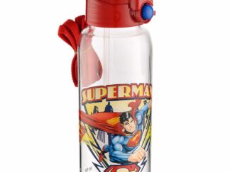 SUPERMAN BOTTLE WITH STRAW, 500 ML