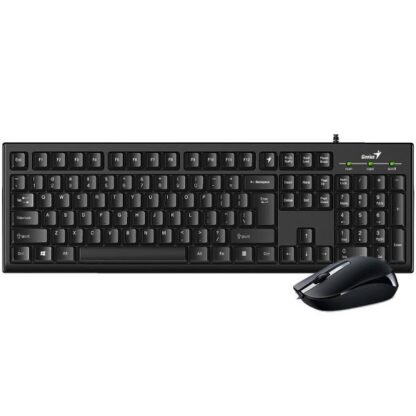 Genius KM-160 keyboard + mouse kit, wired, black, USB