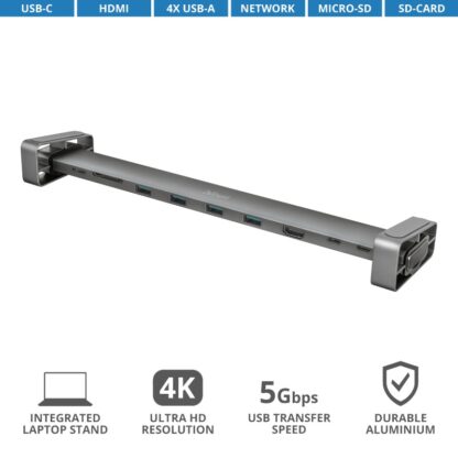 Trust Dalyx Aluminium 10-in-1 USB-C Dock - Image 2