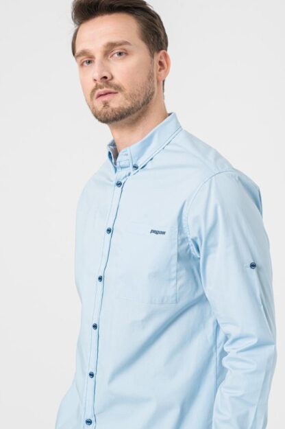 Men's Casual Shirt Light Blue Xl - Image 5