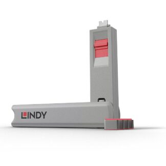 Lindy 4xUSB C Port Blocker (w key), pink