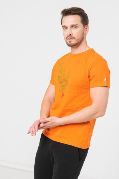 Orange-S Men's Deer Family T-Shirt - Image 2