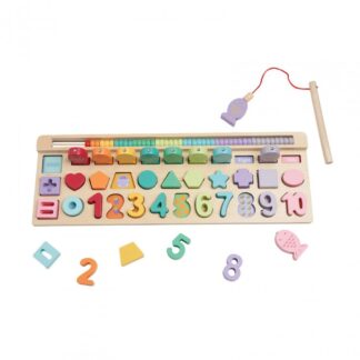 WOODEN PUZZLE GAME, 4 IN 1, 35 PIECES