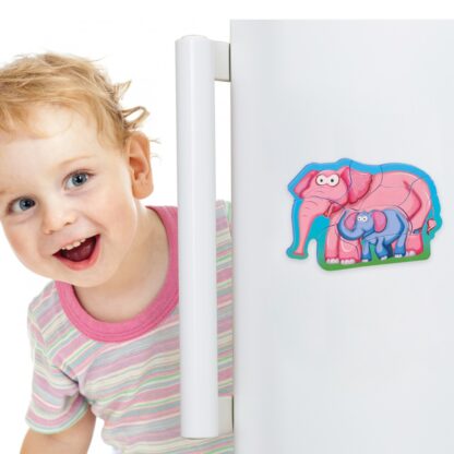 MOTHER AND CHILD PUZZLE, ELEPHANT, 8 PIECES - Image 2