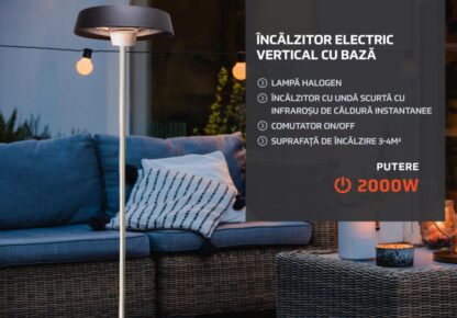 HR Vertical Electric Heater 1000/2000W - Image 5