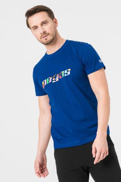 Men's Royal Blue-M Multicolor Logo T-Shirt - Image 4