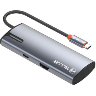 USB-C 3.0 Hub Tellur Basic, 4 port, gray